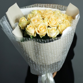 Букет из 19 роз Аваланж (70 см) в Пушкино