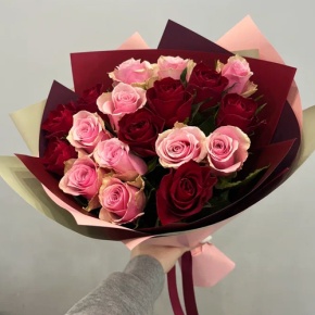 Букет "Вечность" из 17 роз кения (40 см) в Пушкино