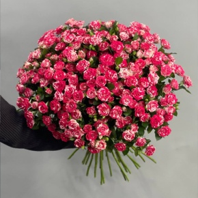 Букет из 31 кустовой розы Фаерворкс (60 см) в Пушкино