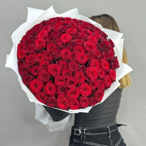 Букет 101 красная роза (60 см) в Пушкино