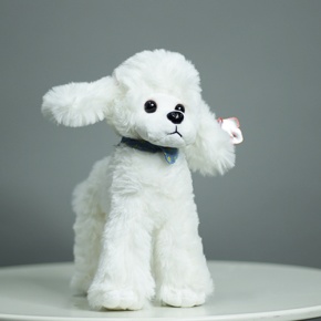 Плюшевый пудель белый (25 см) в Пушкино