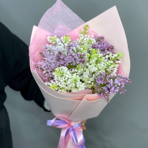 Букет из 11 веток сирени микс в Пушкино