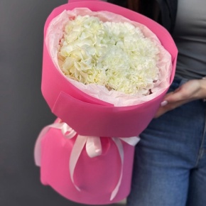 Букет "Гламур" из гортензии и диантусов в Пушкино