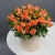 Композиция в шляпной коробке из оранжевых кустовых роз в Пушкино Композиция в шляпной коробке из оранжевых кустовых роз в Пушкино