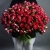 Букет из 51 кустовой рубиновой розы (50 см) в Пушкино