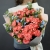 Букет "Фортуна" из коралловых роз и оксипеталума в Пушкино