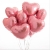Сердце розовое фольгированный шар с гелием (45 см) в Пушкино