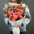 Букет "Фортуна" из коралловых роз и оксипеталума в Пушкино