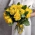 Букет из 25 лимонных роз с рускусом (40 см) в Пушкино Букет из 25 лимонных роз с рускусом (40 см) в Пушкино