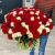 Букет 151 роза красный и белый микс (60 см) в Пушкино Букет 151 роза красный и белый микс (60 см) в Пушкино