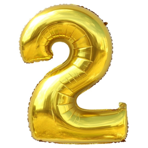 Шар гелиевый цифра 2 (40х102 см) в Пушкино